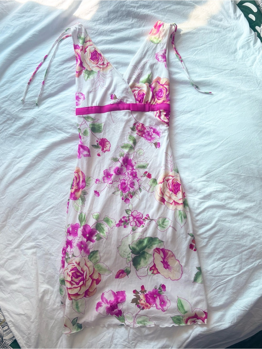 Y2K babydoll bow tie fairy dress